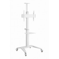 Stand reglabil pentru TV cu rotile, 37” - 70”, Gembird ”TVS-70T-02-W”, alb Stand reglabil pentru TV cu rotile, 37” - 70”, Gembird ”TVS-70T-02-W”, alb